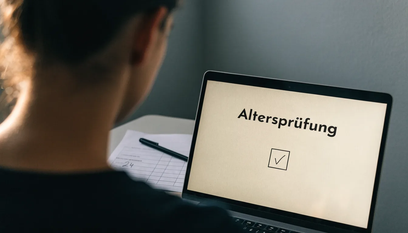 Eine alte Holzbrücke führt über einen Bergbach im Morgenlicht, Tannen säumen das Ufer